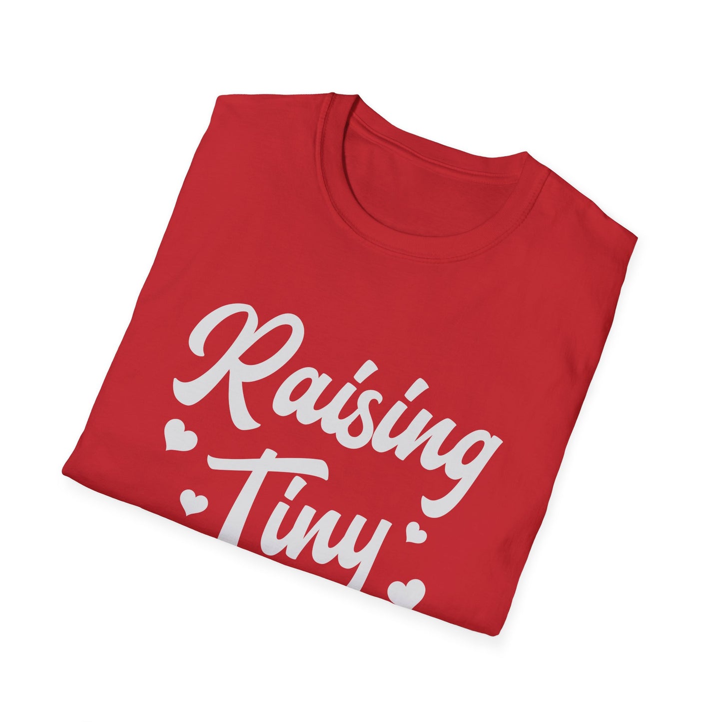 Raising Tiny Disciples Unisex Softstyle T-Shirt, Comfortable T-Shirt, Family Reunion Gift, Casual Wear, Faith-Based Apparel, Cute Kids Theme