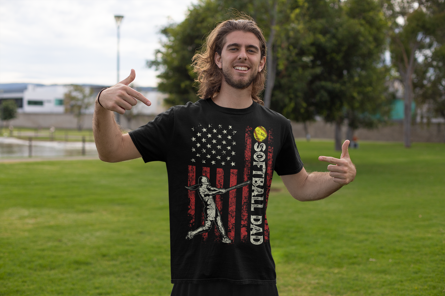 Softball Dad T-Shirt, Unisex Sport Tee, Gifts for Dads, Father's Day Shirt, Team Spirit Apparel, Casual Wear