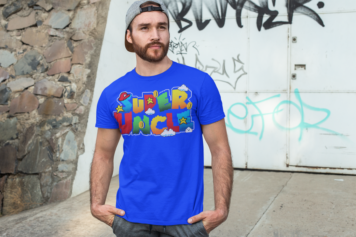 Super Uncle Unisex T-Shirt | Fun Gift for Dads, Father's Day, Family Gathering, Video Game Fans, Casual Wear