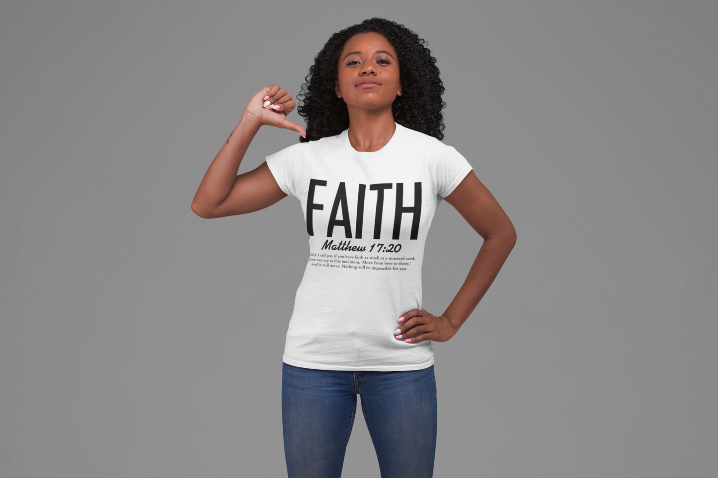 Faith Graphic T-Shirt, Inspirational Tee, Christian Apparel, Gift for Believers, Bible Verse Shirt, Religious Clothing