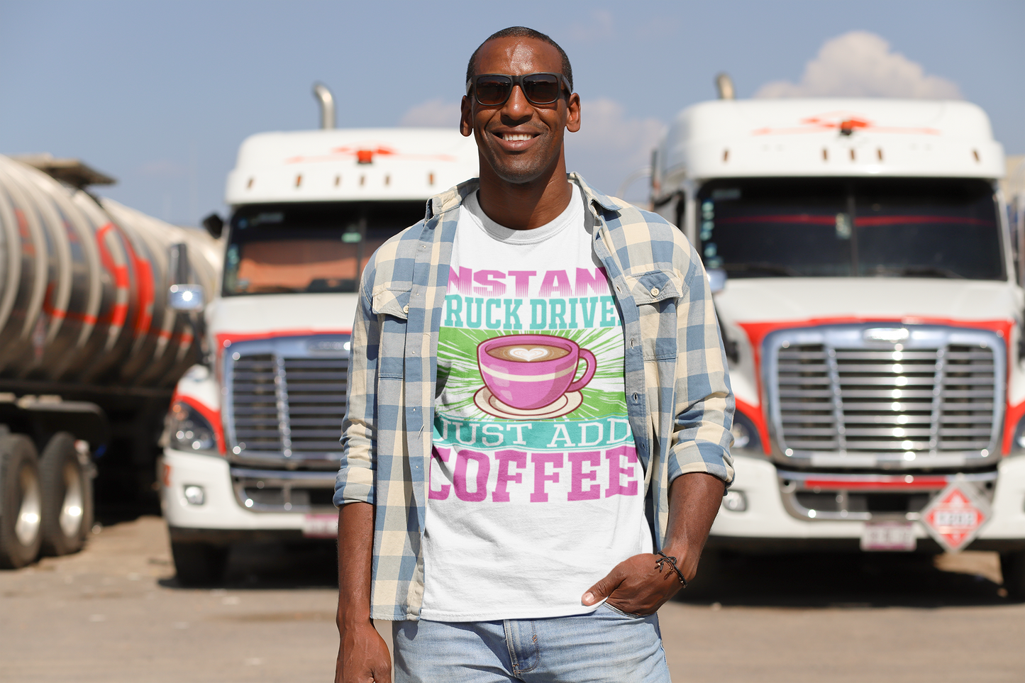 Coffee Lover's Instant Truck Driver T-Shirt