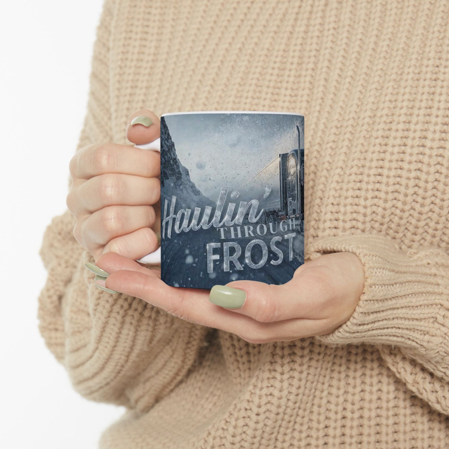 Winter Trucking Ceramic Mug