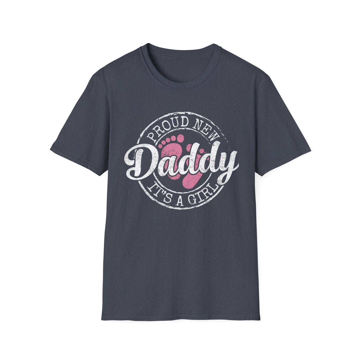 Proud New Daddy T-Shirt | Unisex Softstyle Tee for New Fathers, Baby Shower Gift, Father's Day, Cute Dad Apparel, New Parent