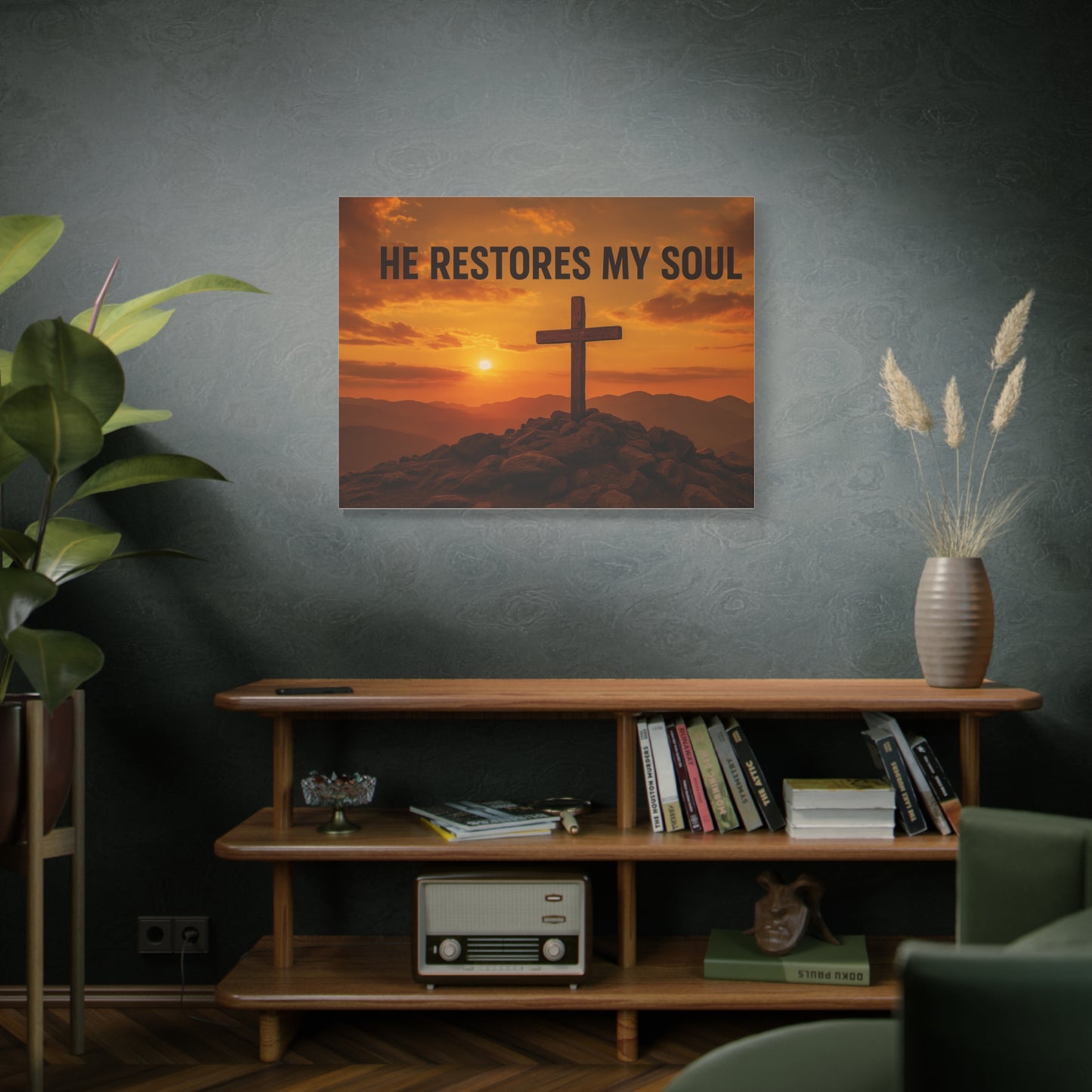 He Restores My Soul Canvas Wall Art