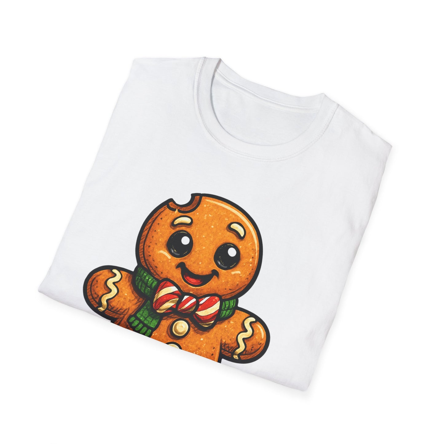 Cute Gingerbread Cookie T-Shirt, Holiday Shirt, Christmas Gift, Unisex Tee, Festive Apparel, Cozy Wear, Winter Fashion