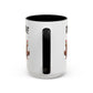 Accent Coffee Mug — “The Coop Runs on Caffeine” Funny Chicken Farm Coffee Mug