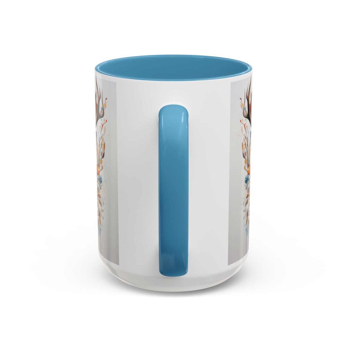 Deer Floral Accent Coffee Mug — Autumn Stag 11/15oz