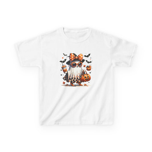 Halloween Ghost Kids Tee, Cute Halloween Shirt for Kids, Trick or Treat T-Shirt, Halloween Costume, Spooky Kids Apparel