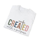 Faith-Inspired Unisex T-Shirt - Created with a Purpose, Christian Apparel, Inspirational Gift, Women Men Shirt, Spiritual Quote Tee