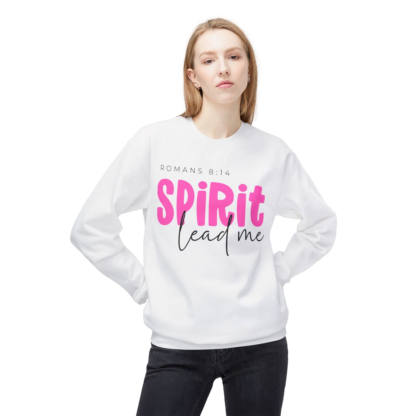 Inspirational Bible Verse Crewneck Sweatshirt, Faith Apparel, Spiritual Gift, Cozy Layering, Casual Worshipwear, Romans 6:14 Sweatshirt