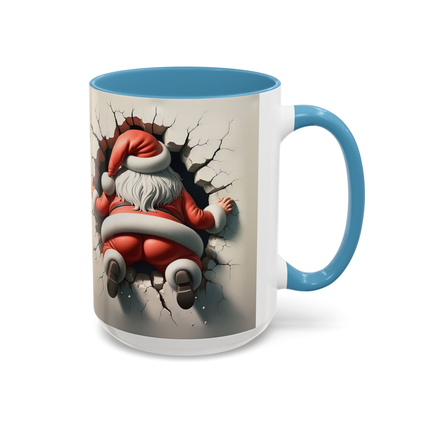 Santa Holiday Accent Coffee Mug - Fun Festive Design