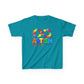Colorful Autism Awareness Kids Tee, Bright Rainbow Tee, Support, Understand, Love, Gift for Autism Month, Kids Apparel