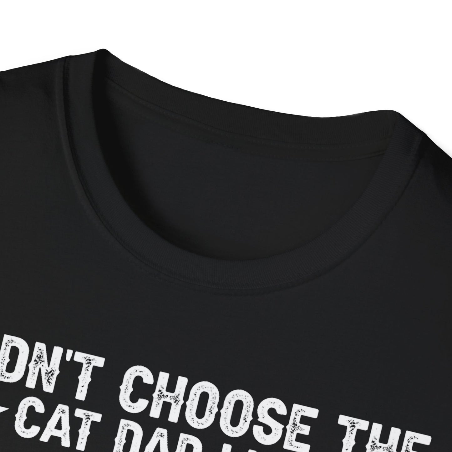 Cat Dad Life Graphic Tee, Unisex Softstyle T-Shirt, Funny Cat Lover Gift, Pet Dad Apparel, Father's Day Gift, Animal Lover Shirt