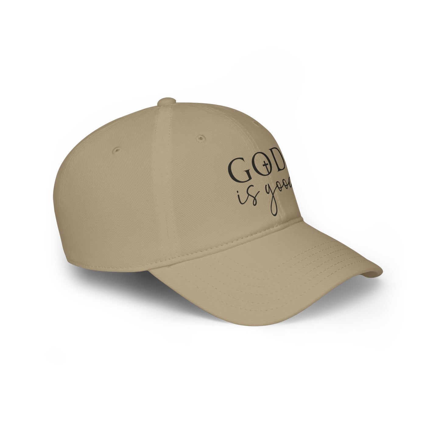 Faith-Inspired Low Profile Baseball Cap - God is Good, Christian Gift, Casual Wear, Everyday Style, Religious Cap