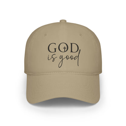Faith-Inspired Low Profile Baseball Cap - God is Good, Christian Gift, Casual Wear, Everyday Style, Religious Cap