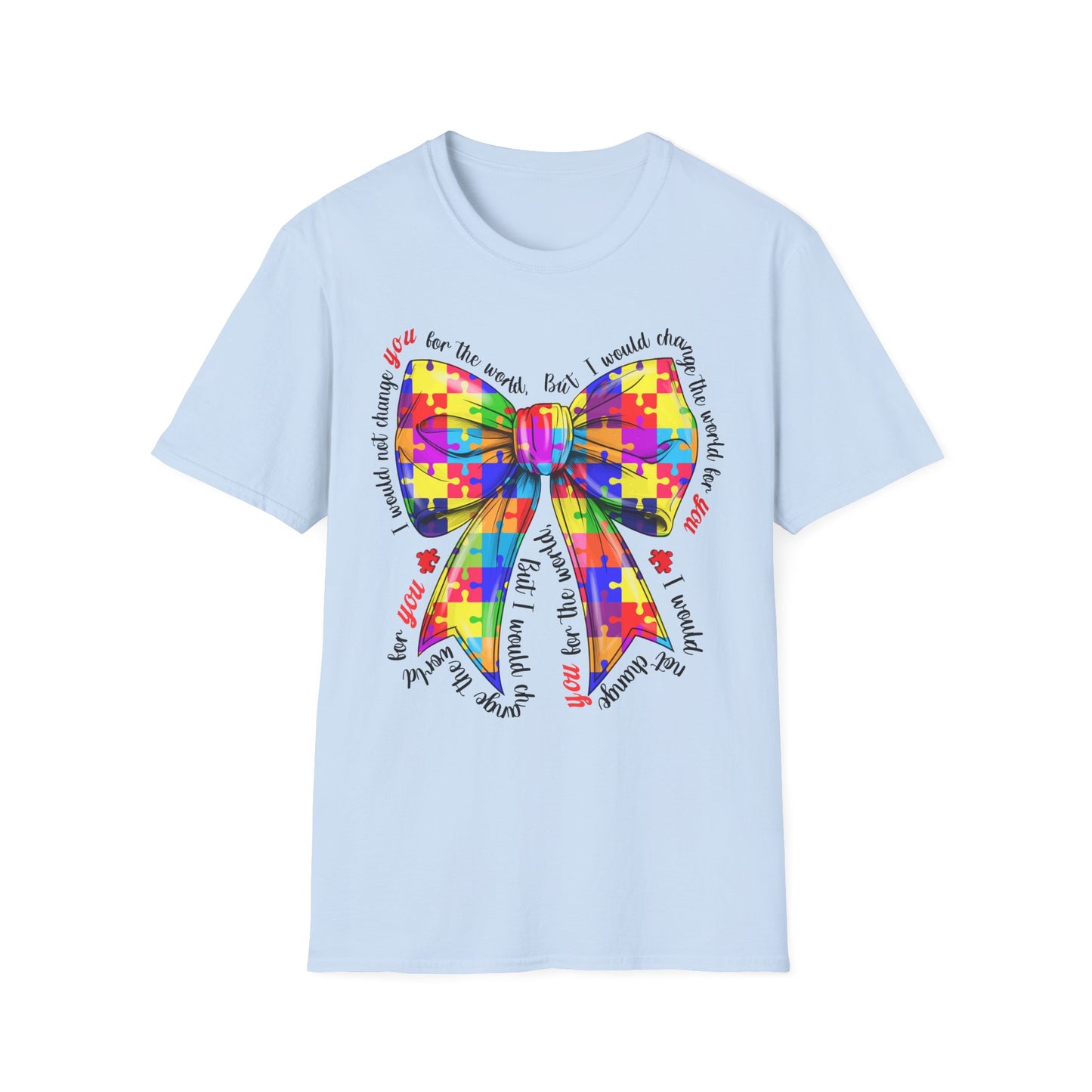 Colorful Bow Graphic Tee for All Celebrations, Unisex Graphic T-Shirt, Gift for Friends, Birthday Tee, Fun Party Shirt