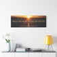 Sunrise Road Canvas Wall Art – "Walk the Road He Called You To" Inspirational Christian Decor