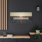 Crossroad Inspirational Canvas Wall Art — "God Meets You at the Crossroad" Matte Stretched Print