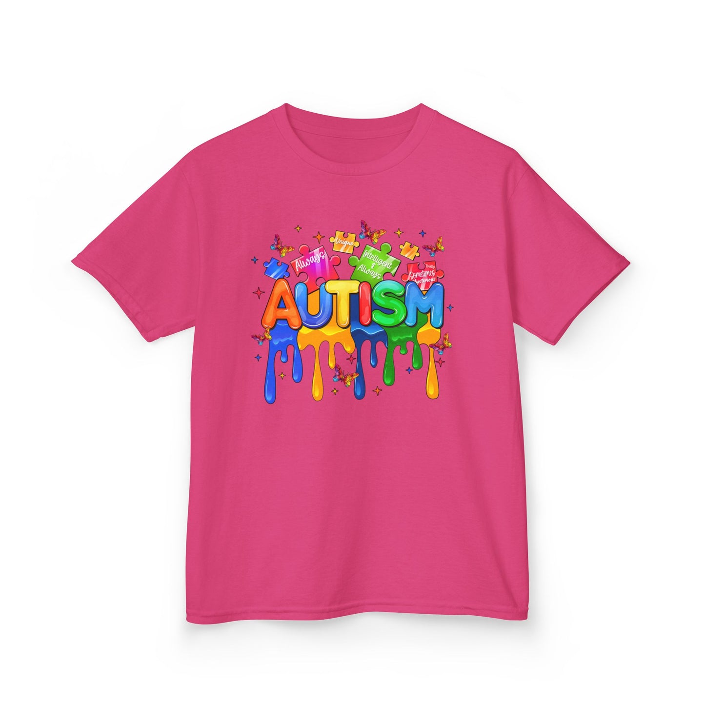 Colorful Autism Awareness Kids Tee, Autism Support T-Shirt, Kids Educational Apparel, Fun Children's Gifts, Family Awareness Shirt