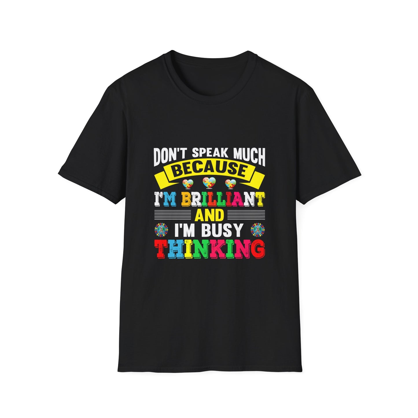 Brilliant Mind Unisex T-Shirt, Funny Quote Tee, Casual Wear, Great Gift for Thinkers, Birthday, Conversation Starter