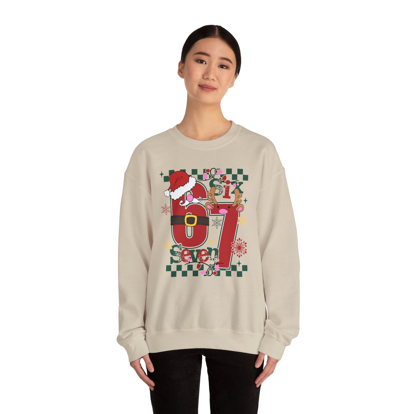 Festive Santa Crewneck Sweatshirt - Holiday Cheer