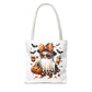 Whimsical Halloween Tote Bag, Spooky Ghost, Trick or Treat, Fall Accessories, Halloween Party Favor, Cute Autumn Decor