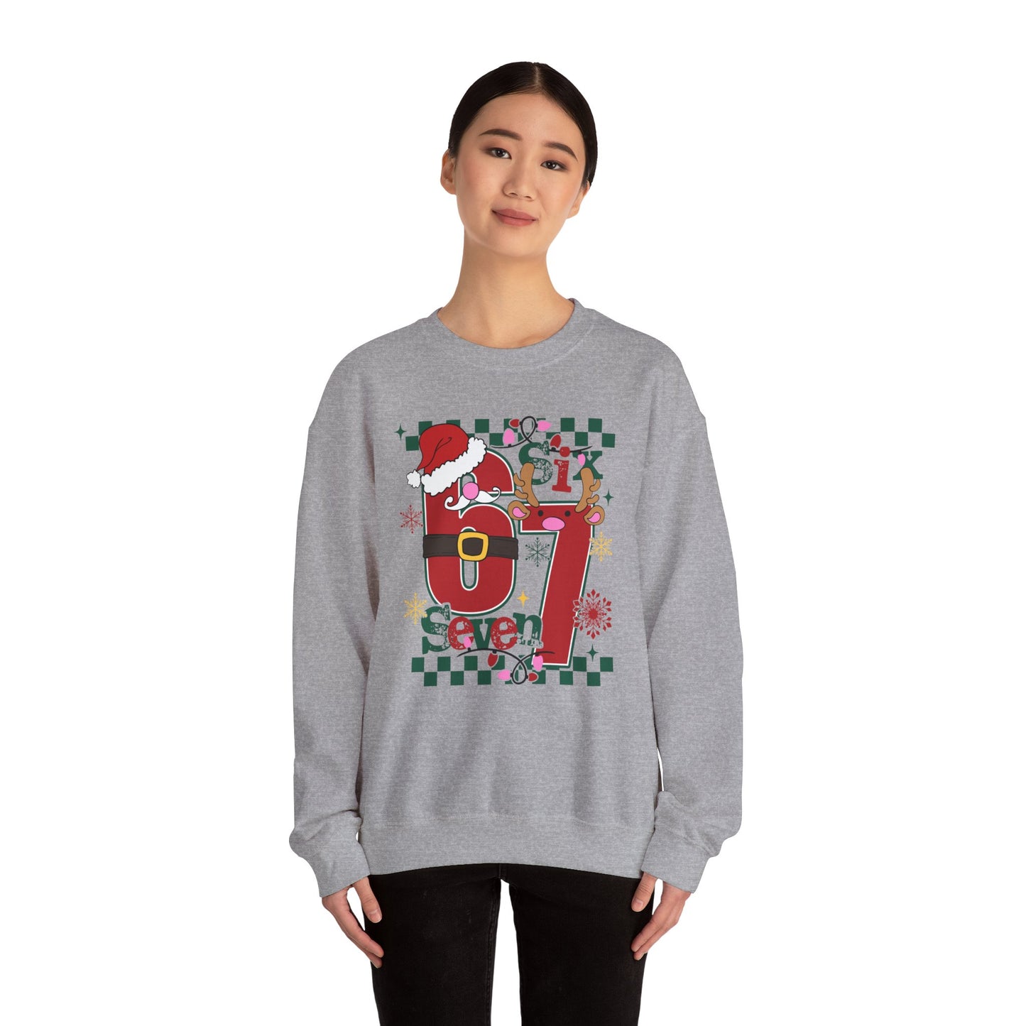 Festive Santa Crewneck Sweatshirt - Holiday Cheer
