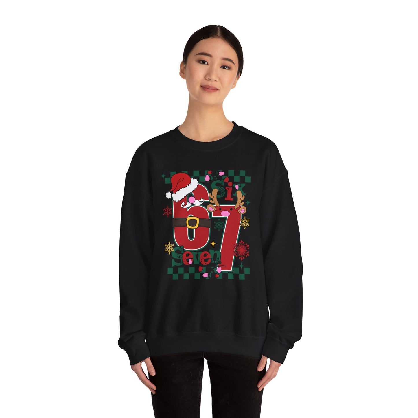 Festive Santa Crewneck Sweatshirt - Holiday Cheer