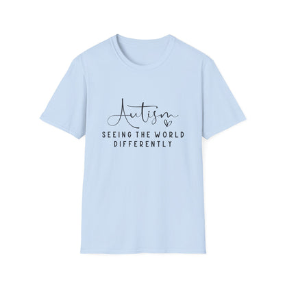 Autism Awareness Unisex Softstyle T-Shirt, See the World Differently Tee, Autism Support Shirt, Gift for Autism Advocacy, Unique [...]