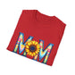 Colorful Mom Sunflower T-Shirt - Perfect Gift for Mother's Day, Birthday, Family Gatherings, Stylish Summer Wear