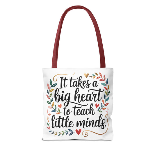 Heartfelt Teacher Tote Bag - Perfect Gift for Educators, Back to School, Teacher Appreciation, Eco-Friendly, Classroom Supplies