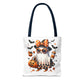 Whimsical Halloween Tote Bag, Spooky Ghost, Trick or Treat, Fall Accessories, Halloween Party Favor, Cute Autumn Decor