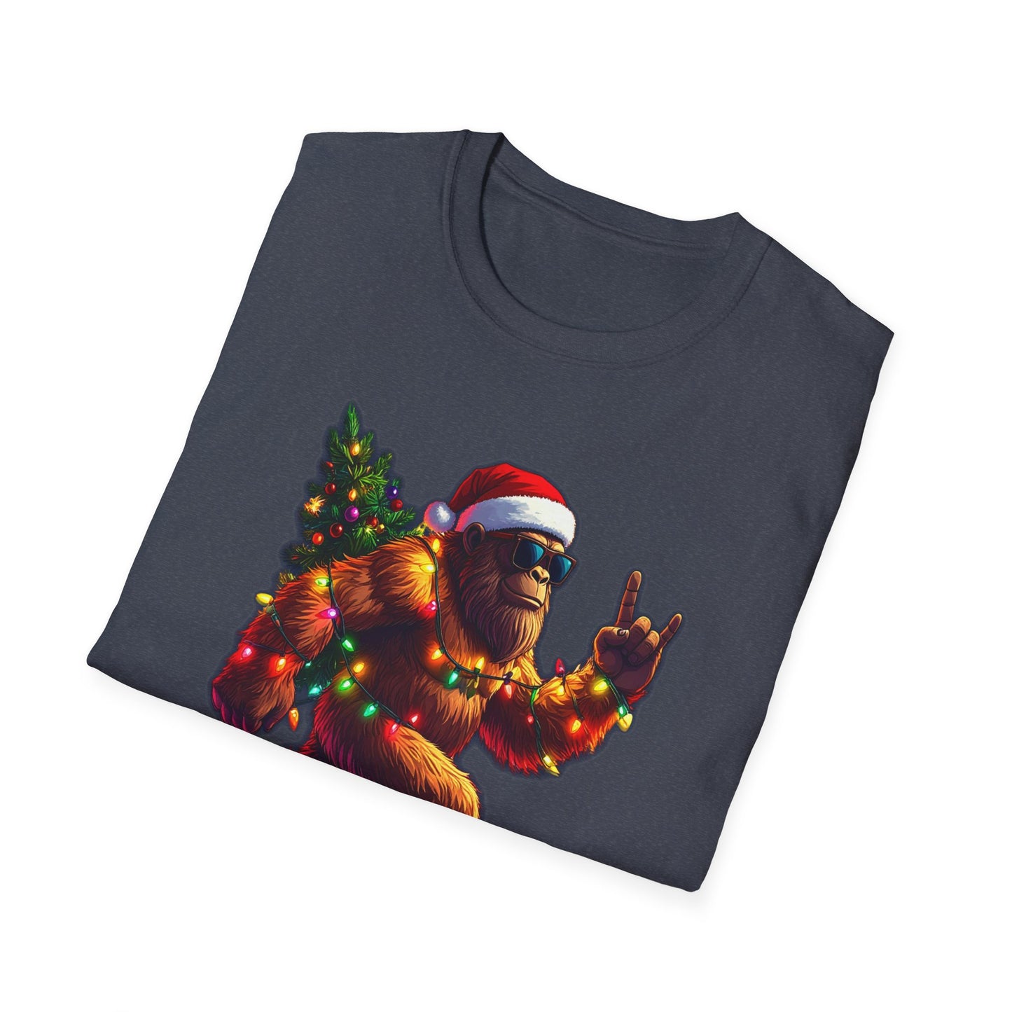 Sasquatch Christmas T-Shirt – “Sasquatchin’ Through the Snow” Holiday Tee