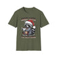 Sorry Santa I've Been Feral T-Shirt — Funny Raccoon Christmas Tee