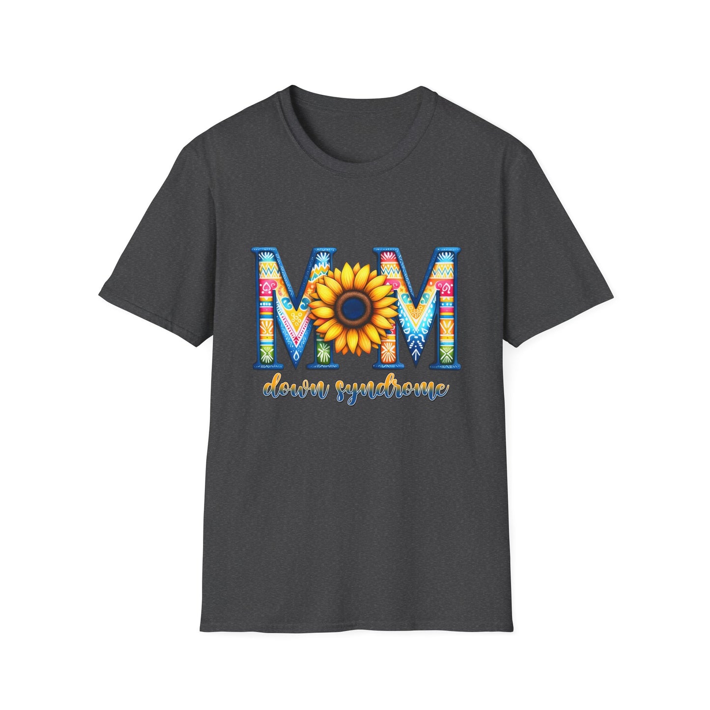 Colorful Mom Sunflower T-Shirt - Perfect Gift for Mother's Day, Birthday, Family Gatherings, Stylish Summer Wear