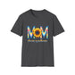 Colorful Mom Sunflower T-Shirt - Perfect Gift for Mother's Day, Birthday, Family Gatherings, Stylish Summer Wear