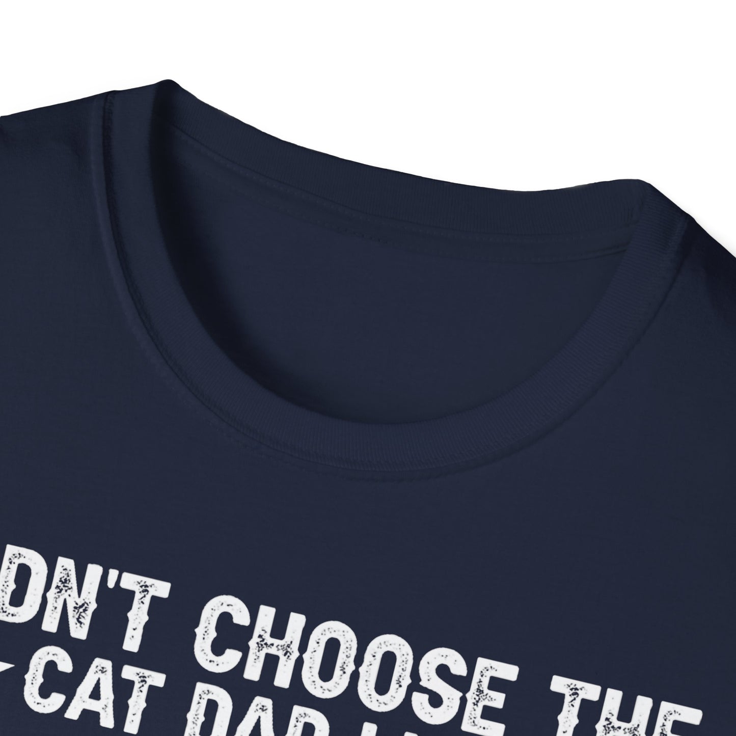 Cat Dad Life Graphic Tee, Unisex Softstyle T-Shirt, Funny Cat Lover Gift, Pet Dad Apparel, Father's Day Gift, Animal Lover Shirt