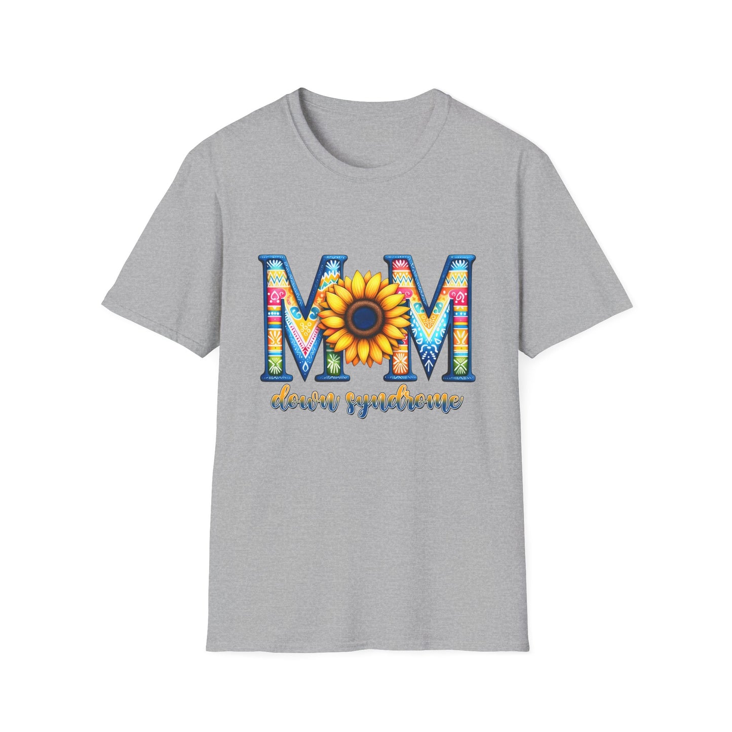 Colorful Mom Sunflower T-Shirt - Perfect Gift for Mother's Day, Birthday, Family Gatherings, Stylish Summer Wear