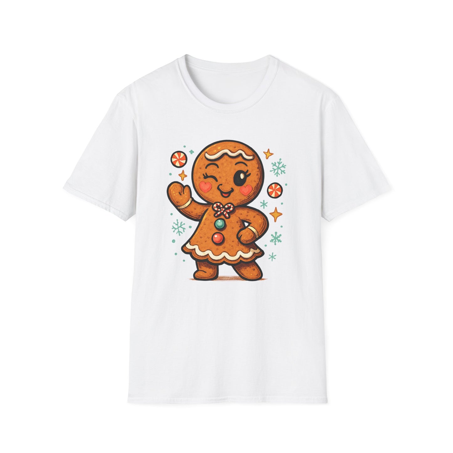 Gingerbread Cookie T-Shirt | Cute Holiday Apparel, Christmas Gift, Festive Tee, Unisex Style, Winter Wonderland Outfit