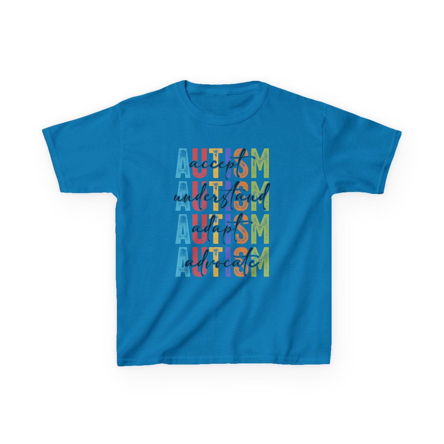 Colorful Autism Awareness Kids Tee, Support Autism, Gift for Kids, Inclusive Fashion, Awareness Month, Fun T-Shirt