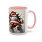Santa Holiday Accent Coffee Mug - Fun Festive Design
