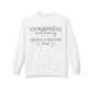 Inspirational Scripture Sweatshirt, Cozy Christian Crewneck, Bible Verse Apparel, Faith-Based Gift, Unisex Fleece Top