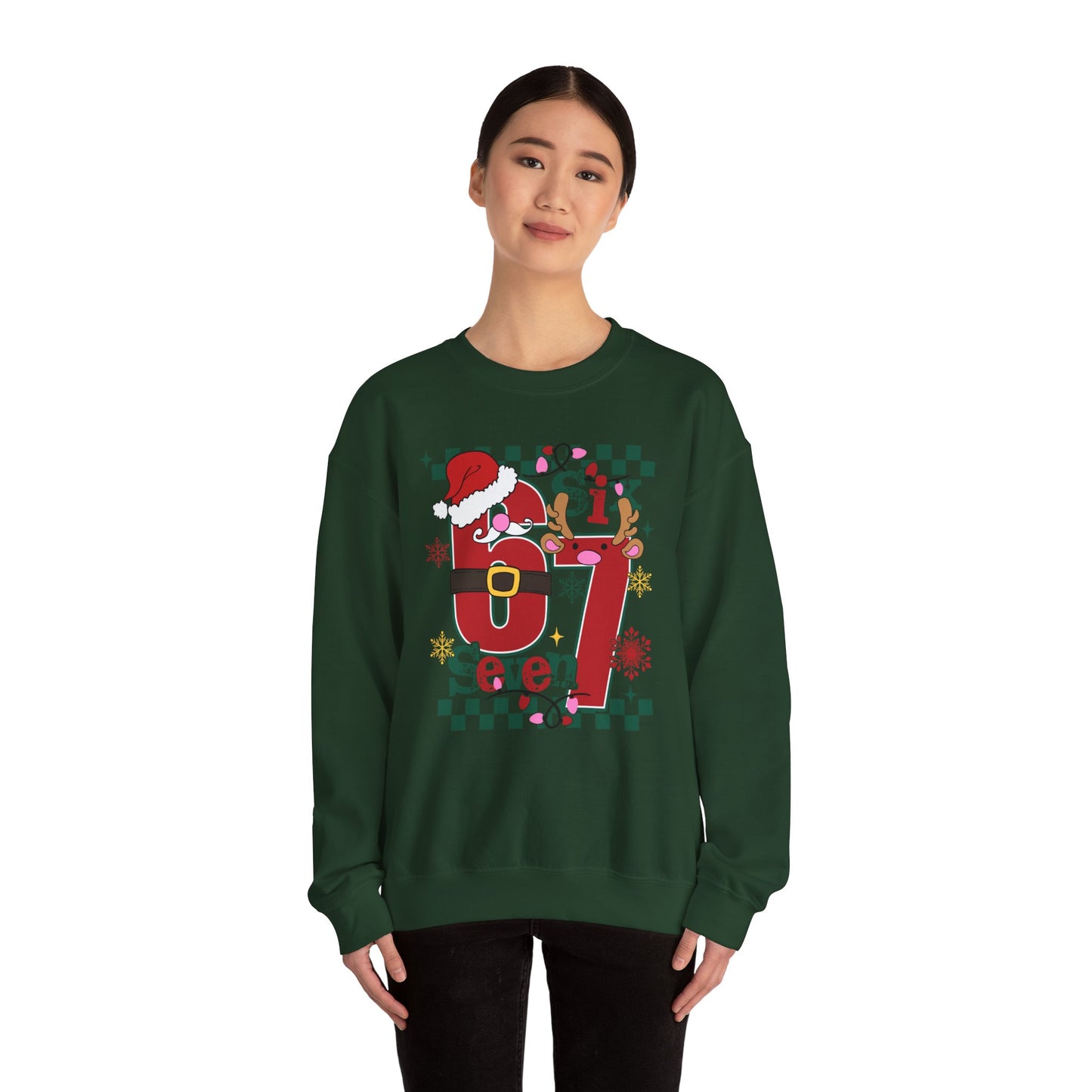 Festive Santa Crewneck Sweatshirt - Holiday Cheer