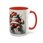 Santa Holiday Accent Coffee Mug - Fun Festive Design