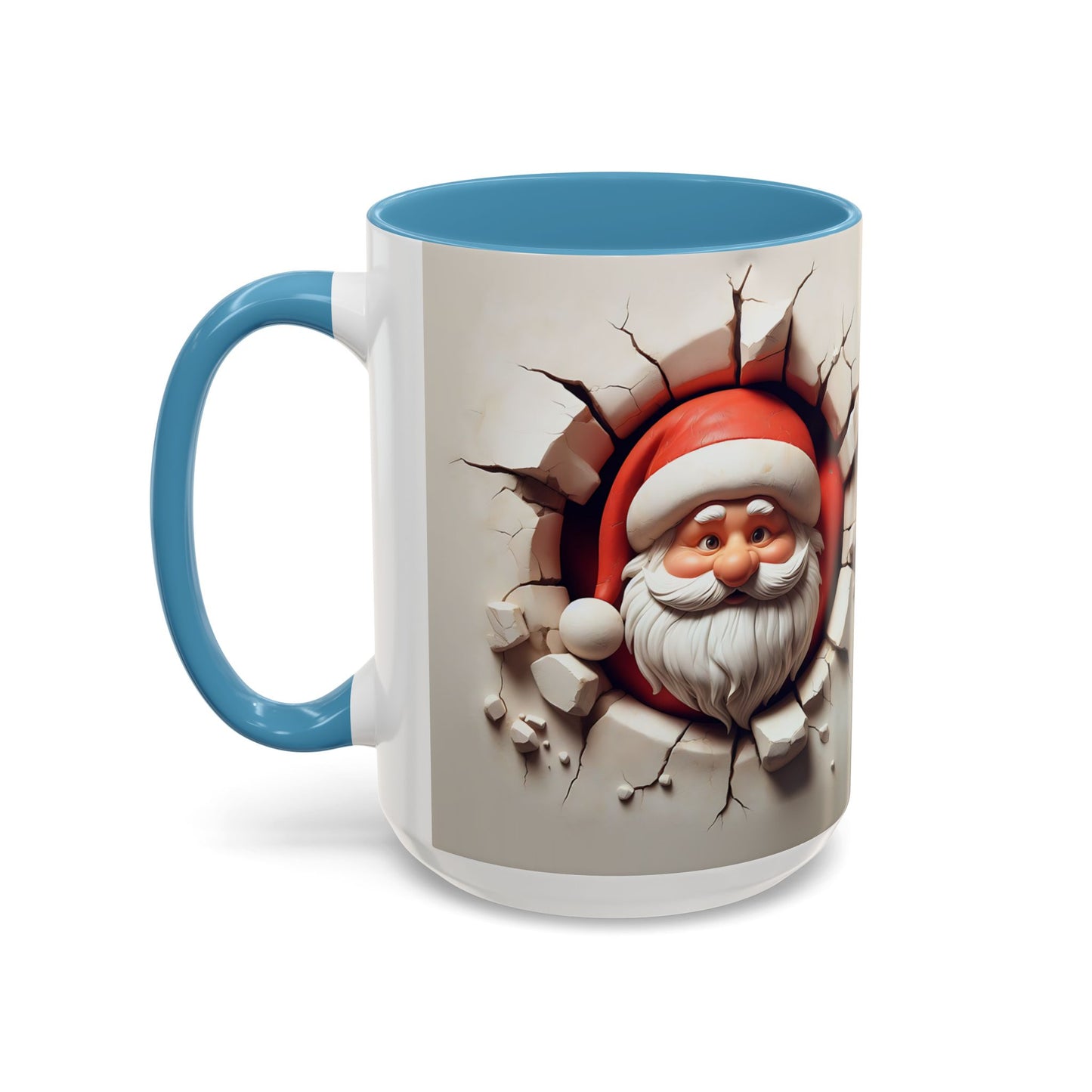 Santa Holiday Accent Coffee Mug - Fun Festive Design