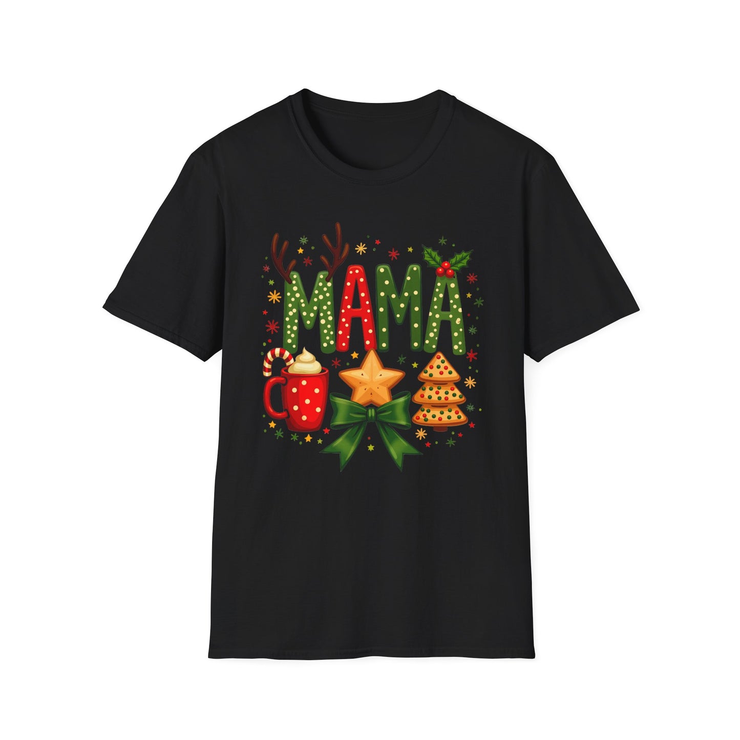Mama Christmas T-Shirt for Holiday Cheer