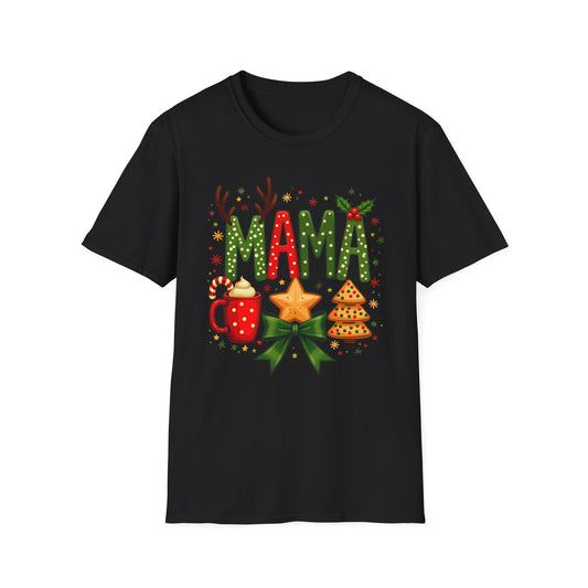 Mama Christmas T-Shirt for Holiday Cheer