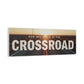 Crossroad Inspirational Canvas Print — “God Meets You at the Crossroad” Sunset Wall Art