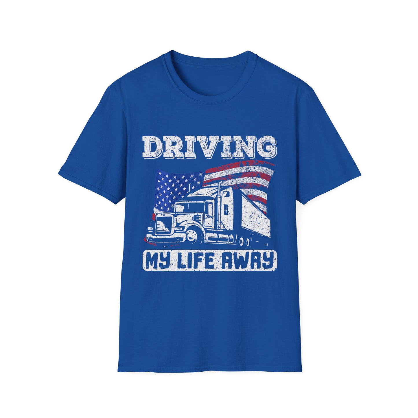 Trucker Life T-Shirt, Driving My Life Away Tee, Gift for Truck Drivers, Unisex Softstyle Shirt, Road Trip Apparel, Driving Enthusiast [...]