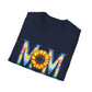 Colorful Mom Sunflower T-Shirt - Perfect Gift for Mother's Day, Birthday, Family Gatherings, Stylish Summer Wear